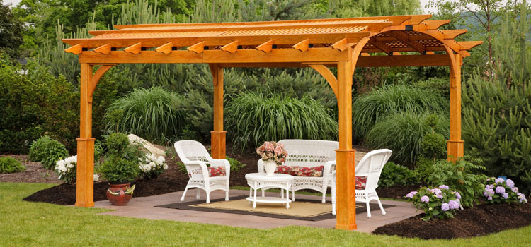 Cedar Wood Pergola Installation in Valley Glen, CA